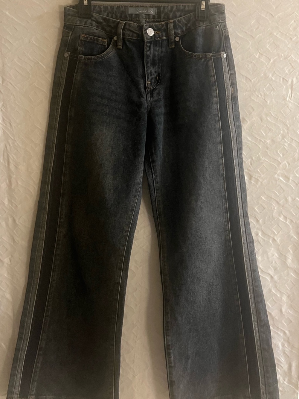 Teen Girl Black Washed Straight-Leg Jeans